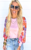 light pink floral long sleeve top