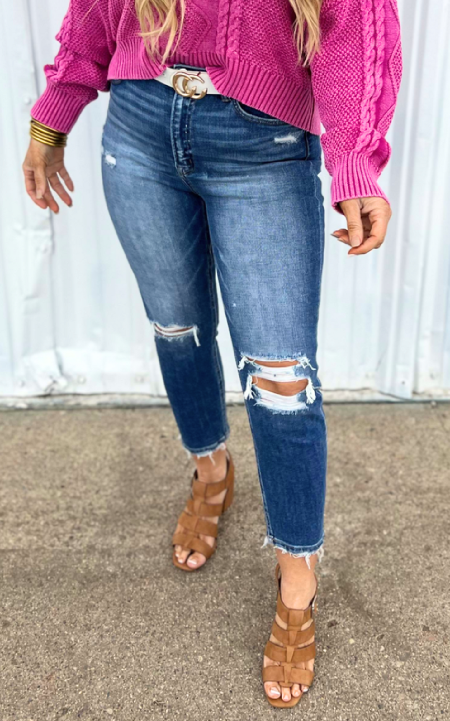 Stretch Super High Rise Mom Denim Jean - Mica* - Final Sale