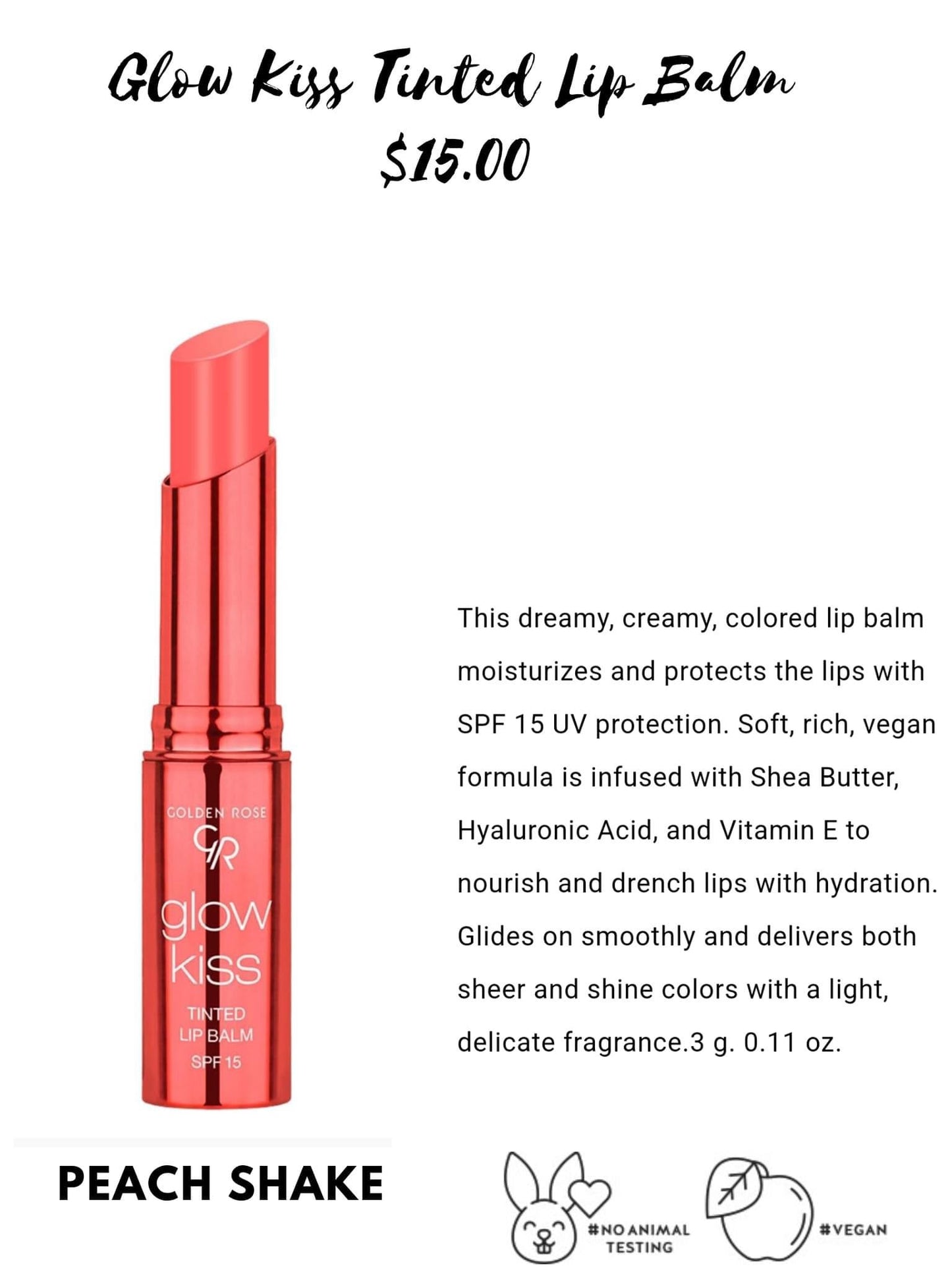 Glow Kiss Tinted Lip Balm - Celesty** - Final Sale***
