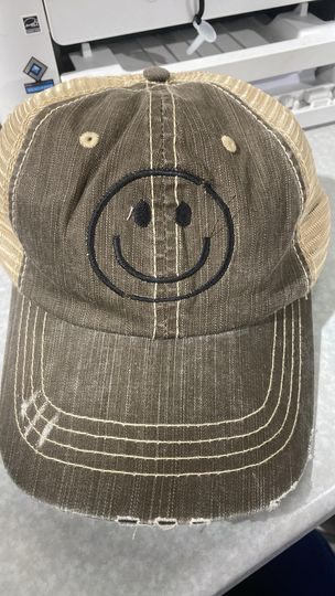 Smiley Baseball Cap** - Final Sale