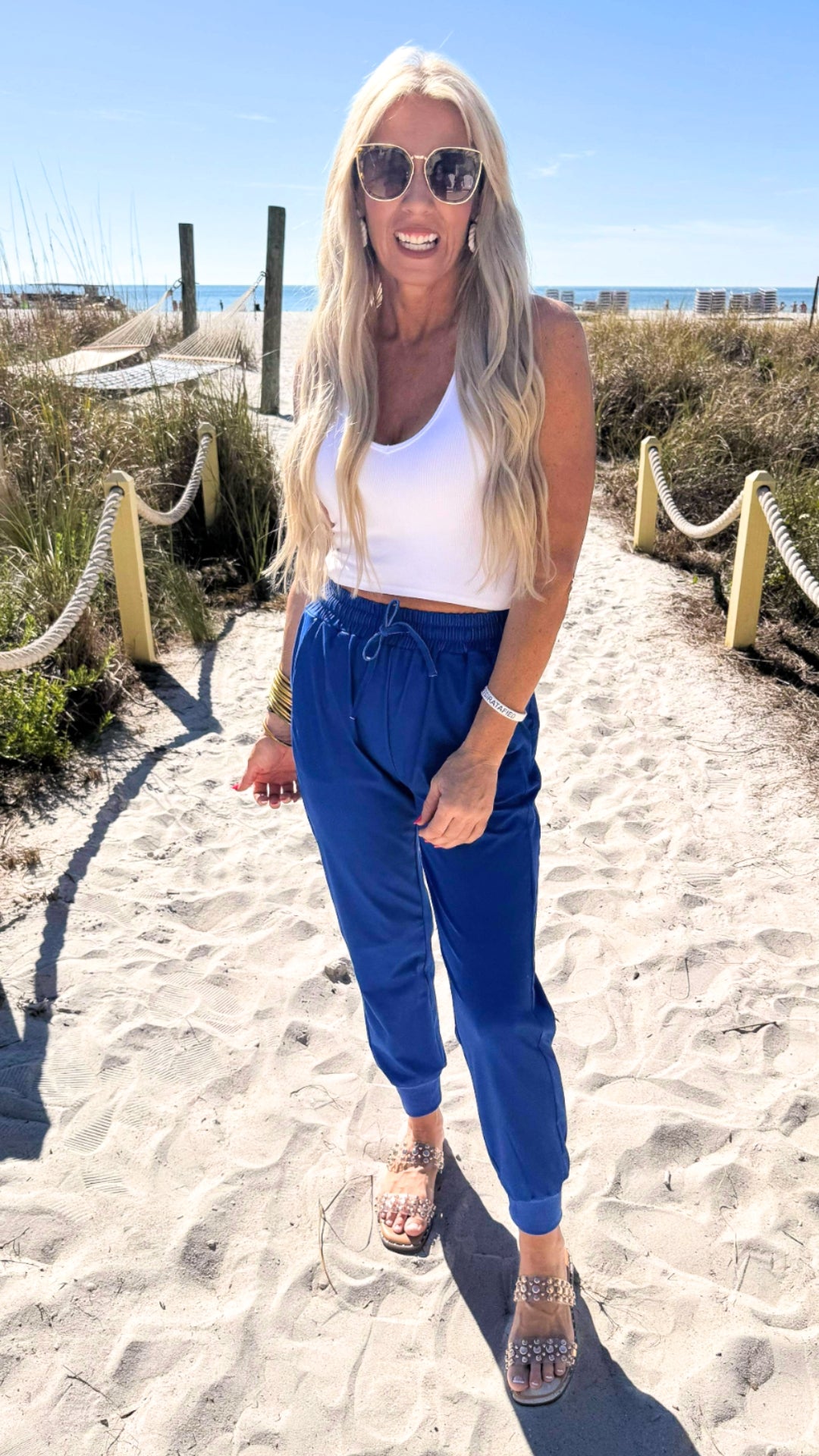 Cobalt Blue Everyday Joggers by Salty Wave**DEAL