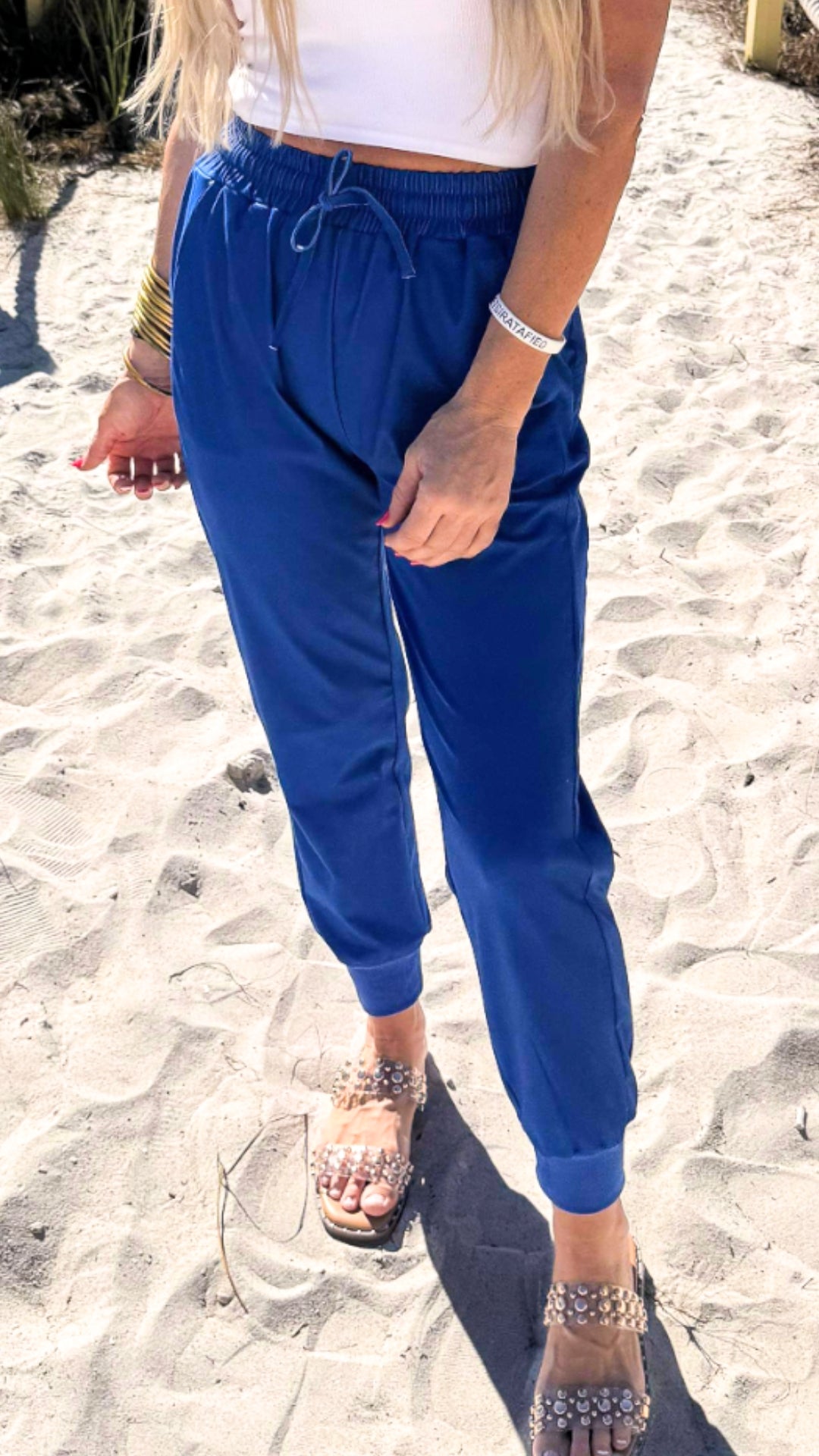 Cobalt Blue Everyday Joggers by Salty Wave**DEAL