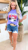 Sunset Beach Bum Garment Dyed Graphic T-shirt*