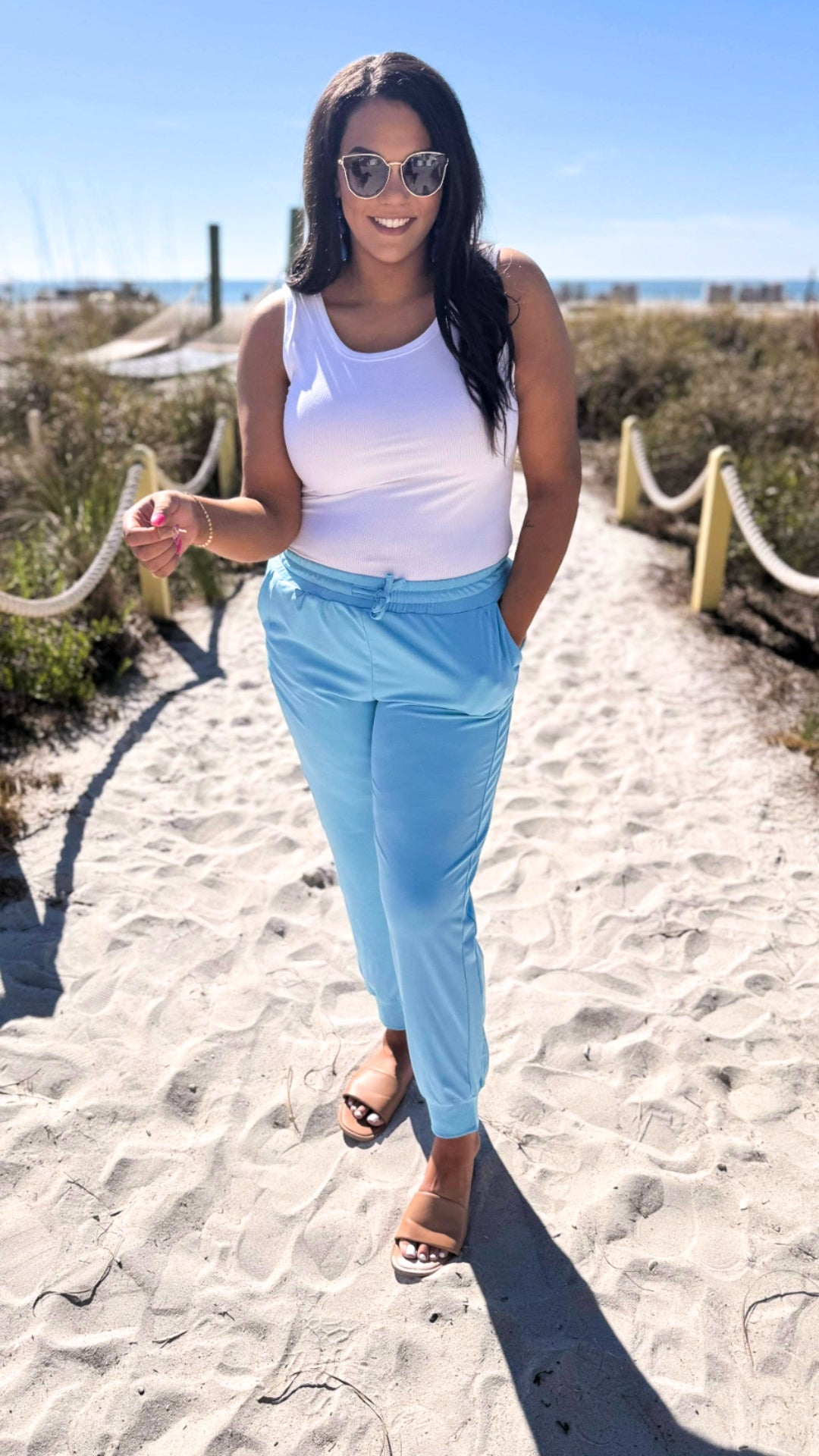 Seaside Blue Everyday Joggers by Salty Wave- Final Sale