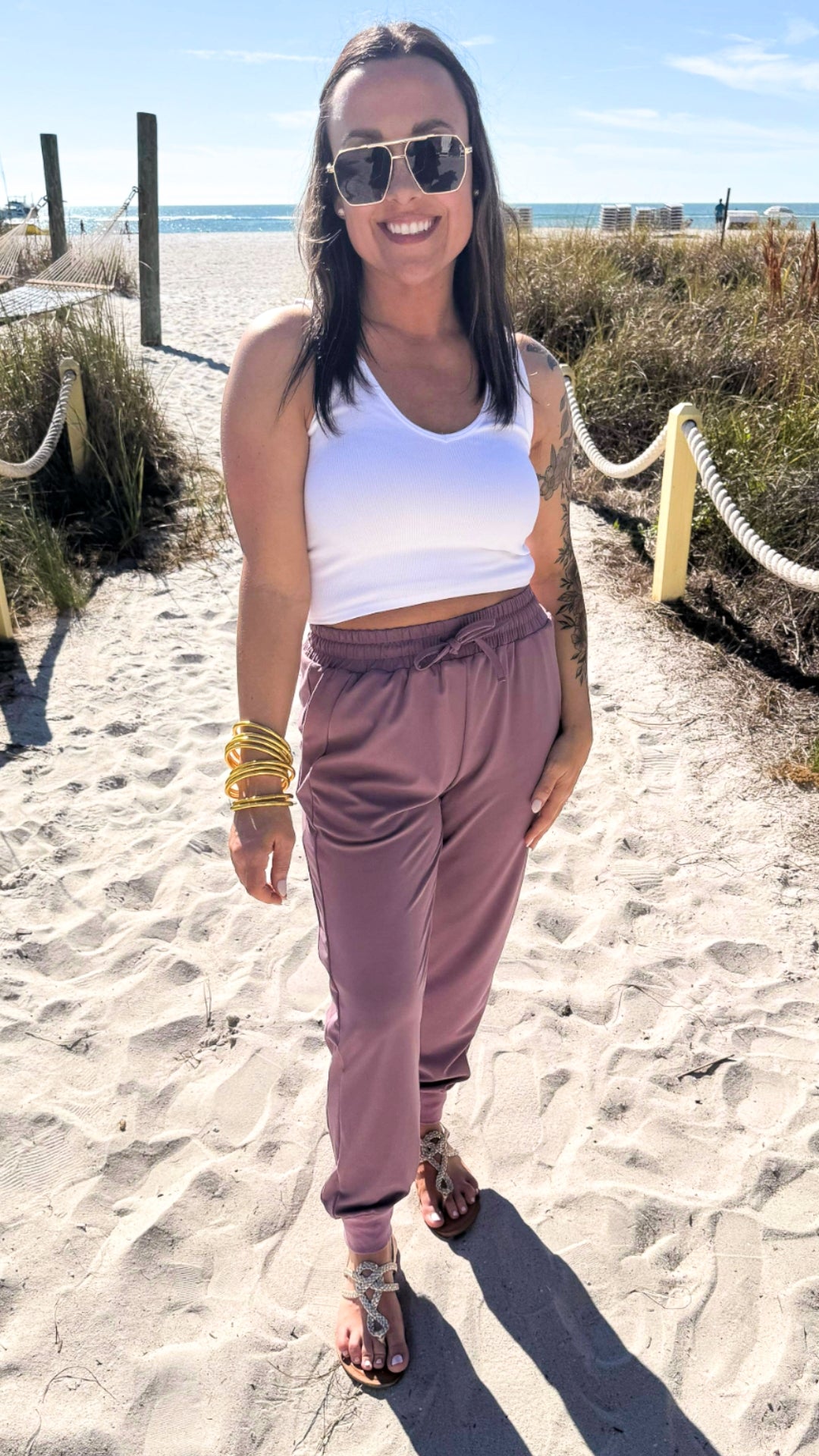 Mauve Everyday Joggers by Salty Wave *DEAL-FINAL SALE