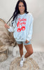 Feeling Lucky Cherry Eight Graphic Crewneck Sweatshirt | FINAL SALE