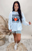 Warning: Basketball Mom Yelling Loudly Graphic Crewneck Sweatshirt