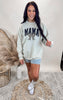 Leopard Loving Mama Graphic Crewneck Sweatshirt