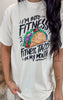 Im All About Fitness.. Fitness Taco in my Mouth Garment Dyed Graphic T-shirt - Final Sale