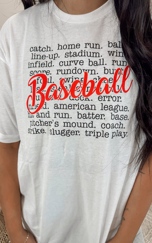 All Things Baseball Graphic T-shirt**
