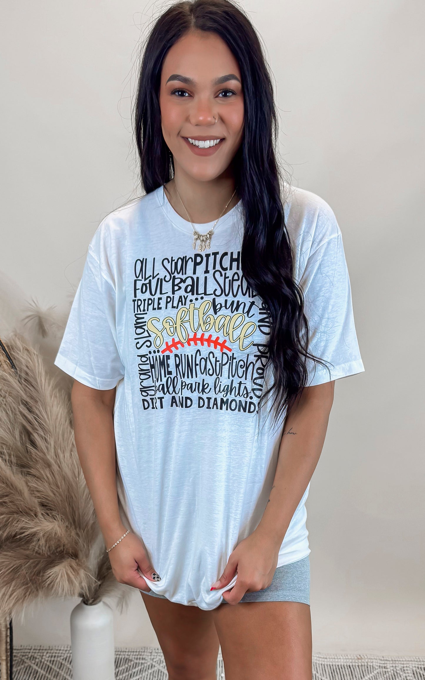 SoftBall Life Graphic T-shirt