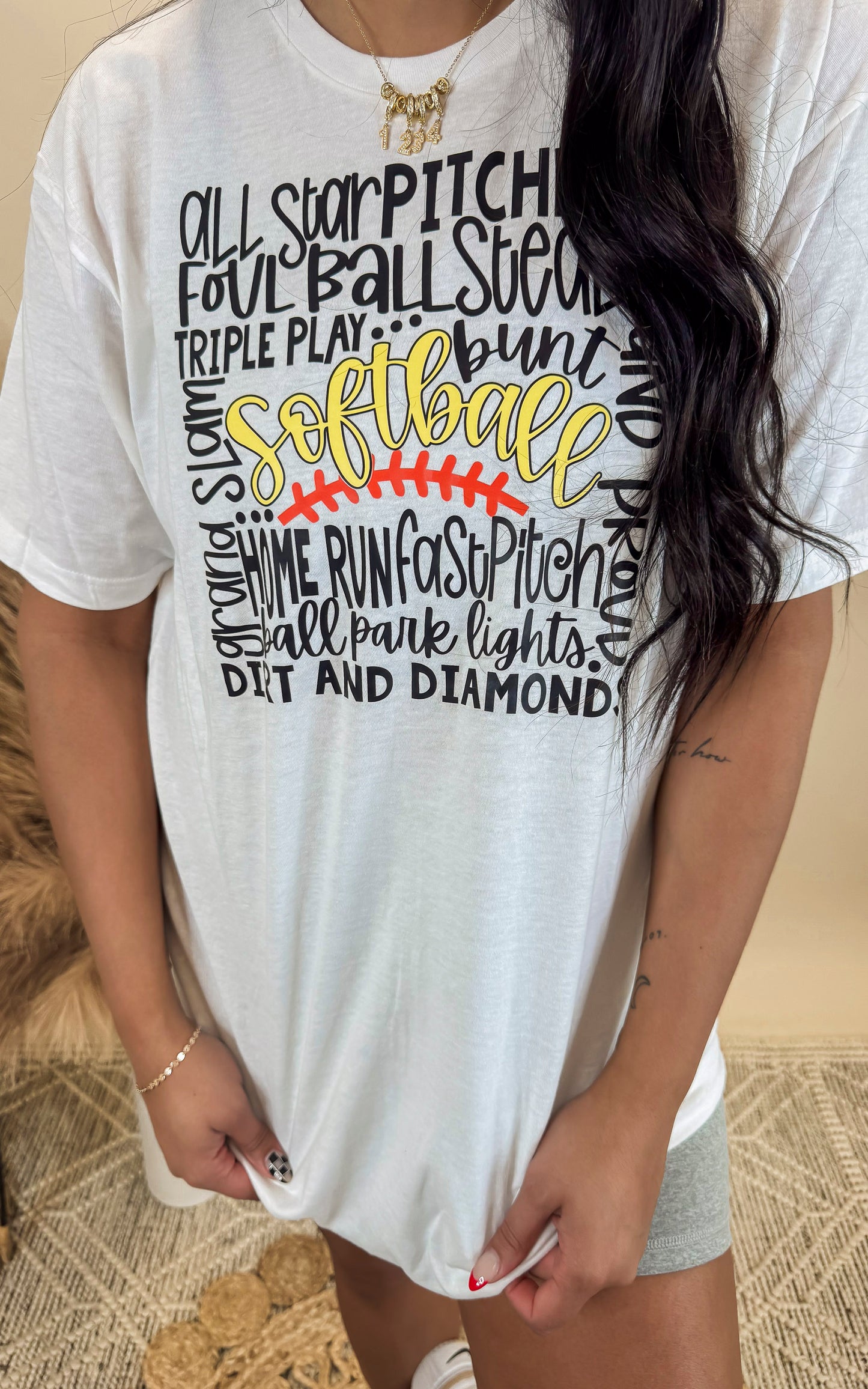 SoftBall Life Graphic T-shirt