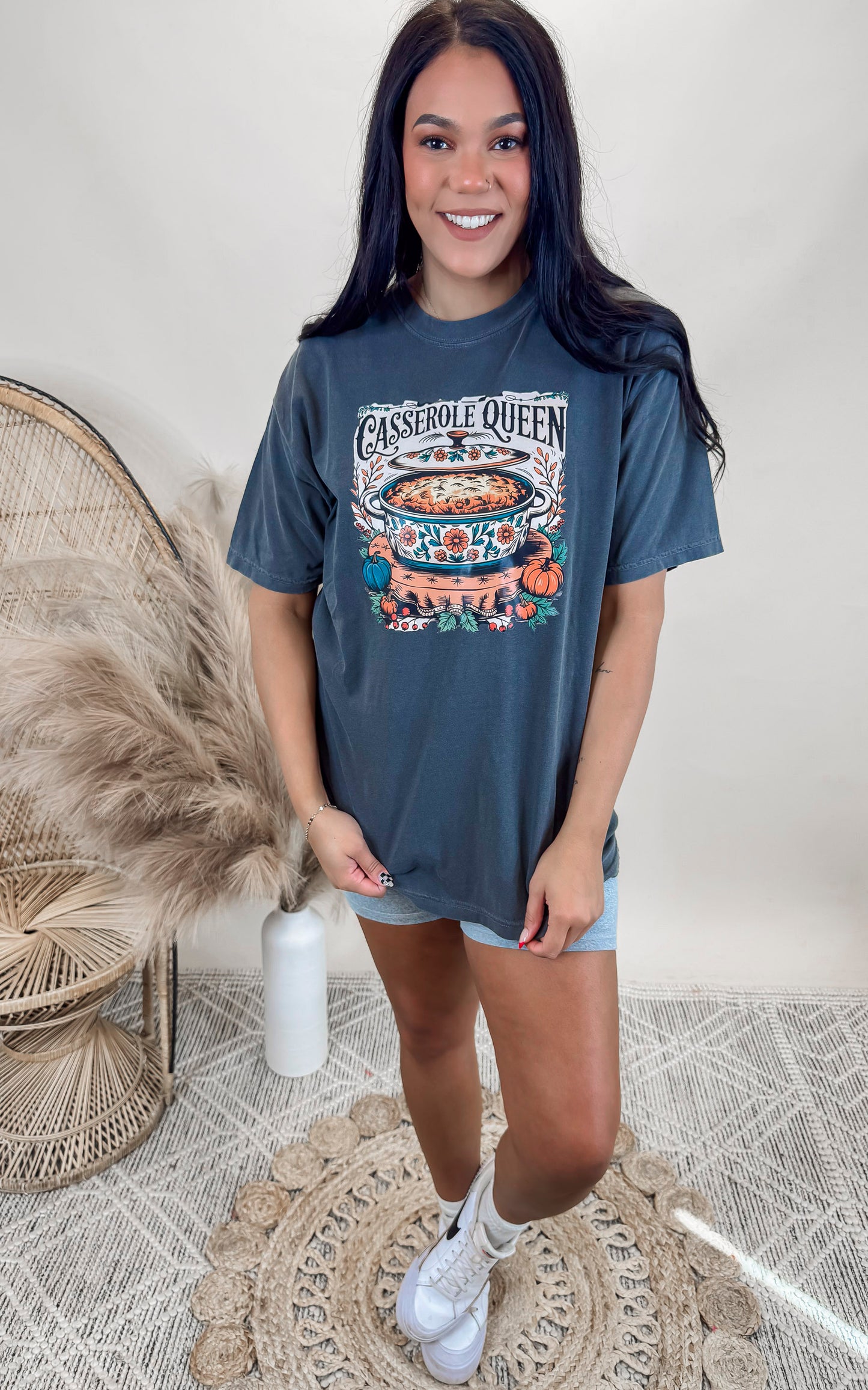Casserole Queen Garment Dyed Graphic T-shirt - Final Sale