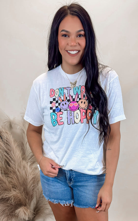 Dont Worry Be Hoppy Graphic T-shirt
