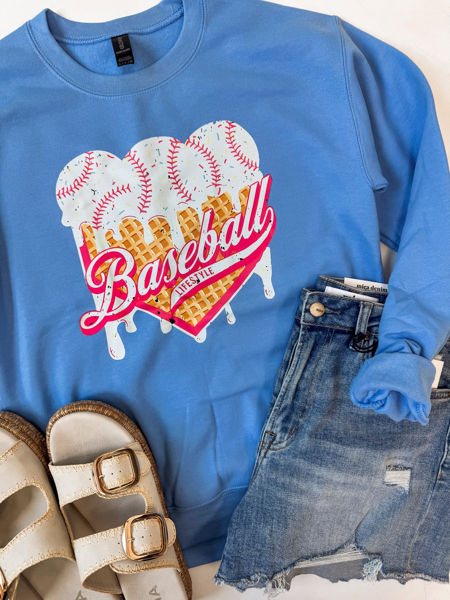 Baseball Lifestyle Graphic Crewneck Sweatshirt