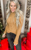 Ribbed Knit Turtleneck Long Sleeve Top* - Final Sale