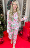 Pink Santa Jogger Pajama Set** - Final Sale