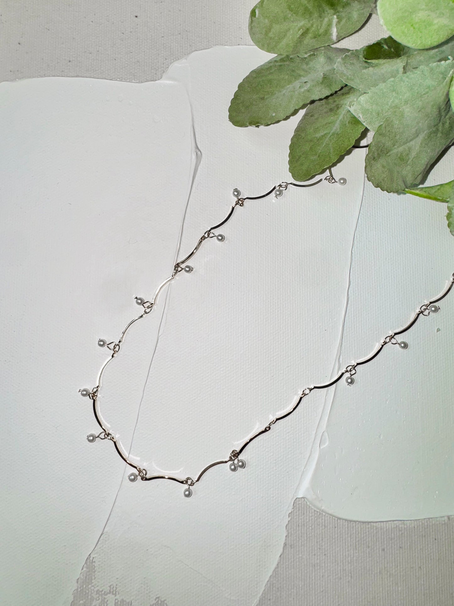 Delicate Pearl and Gold Necklace