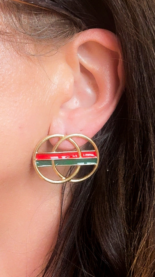 Circle Bar Earrings