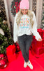Merry Christmas Graphic Crewneck Sweatshirt - Final Sale