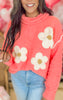 Floral Print Berber Sweater | POL - Final Sale
