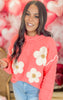 Floral Print Berber Sweater | POL - Final Sale