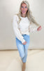 Soft Cable Knit Sweater Top - Final Sale