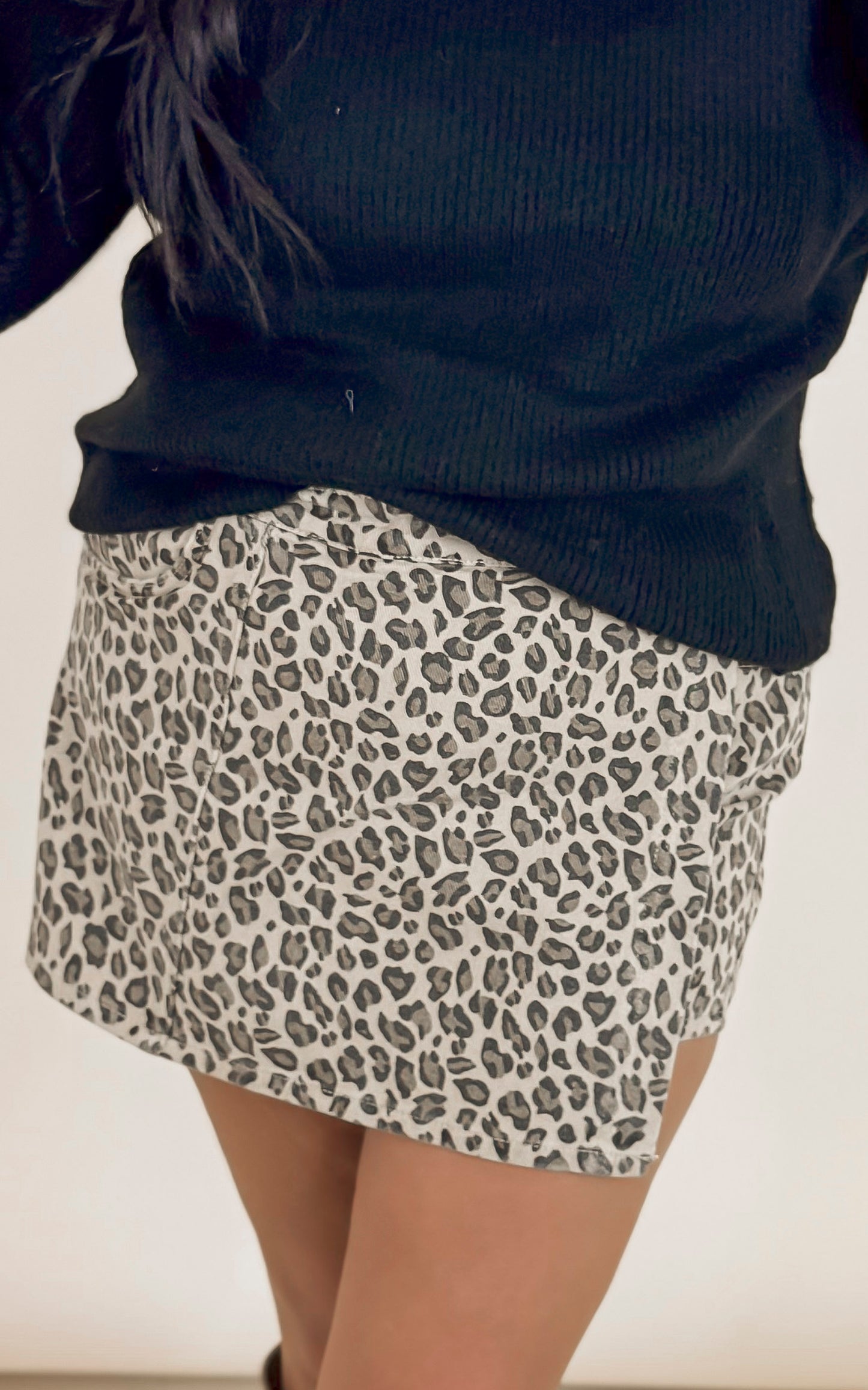 Leopard Wrap Skirt - Final Sale