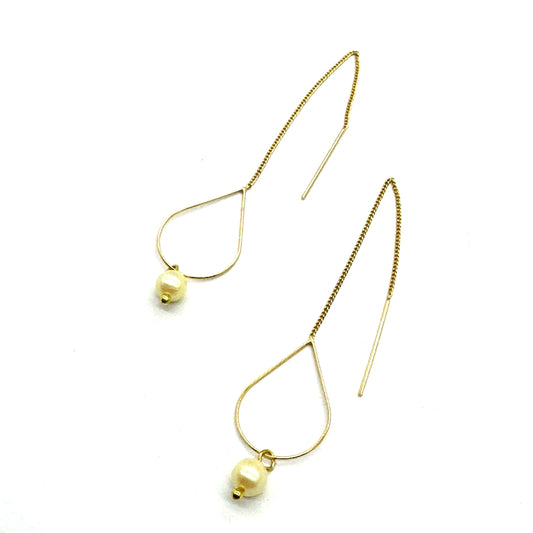 Pearl Tears Threader earrings PREORDER