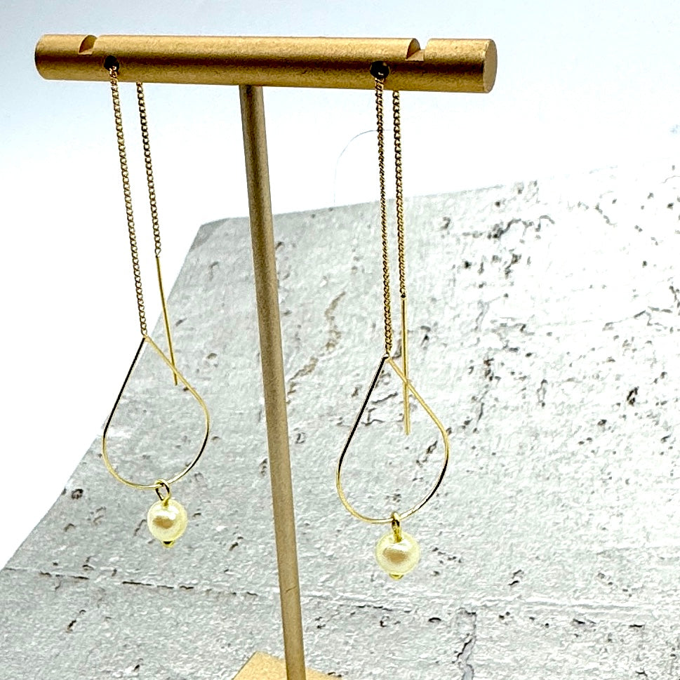 Pearl Tears Threader earrings PREORDER