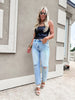 Mica | The Cara High Rise Straight Leg Denim Jeans * - Final Sale