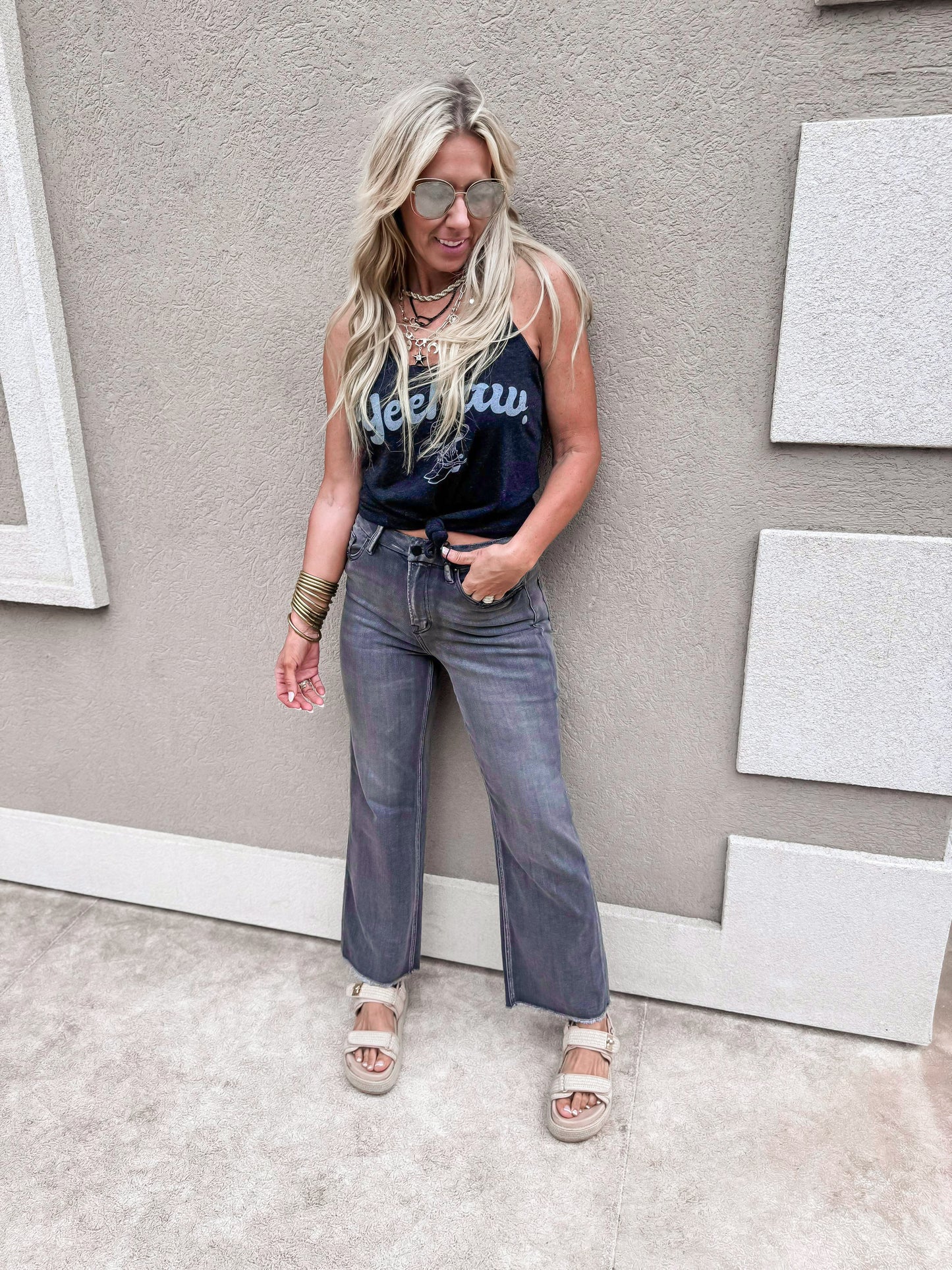 Mica | The Kate Super High Rise Wide Leg Denim Jean* - Final Sale