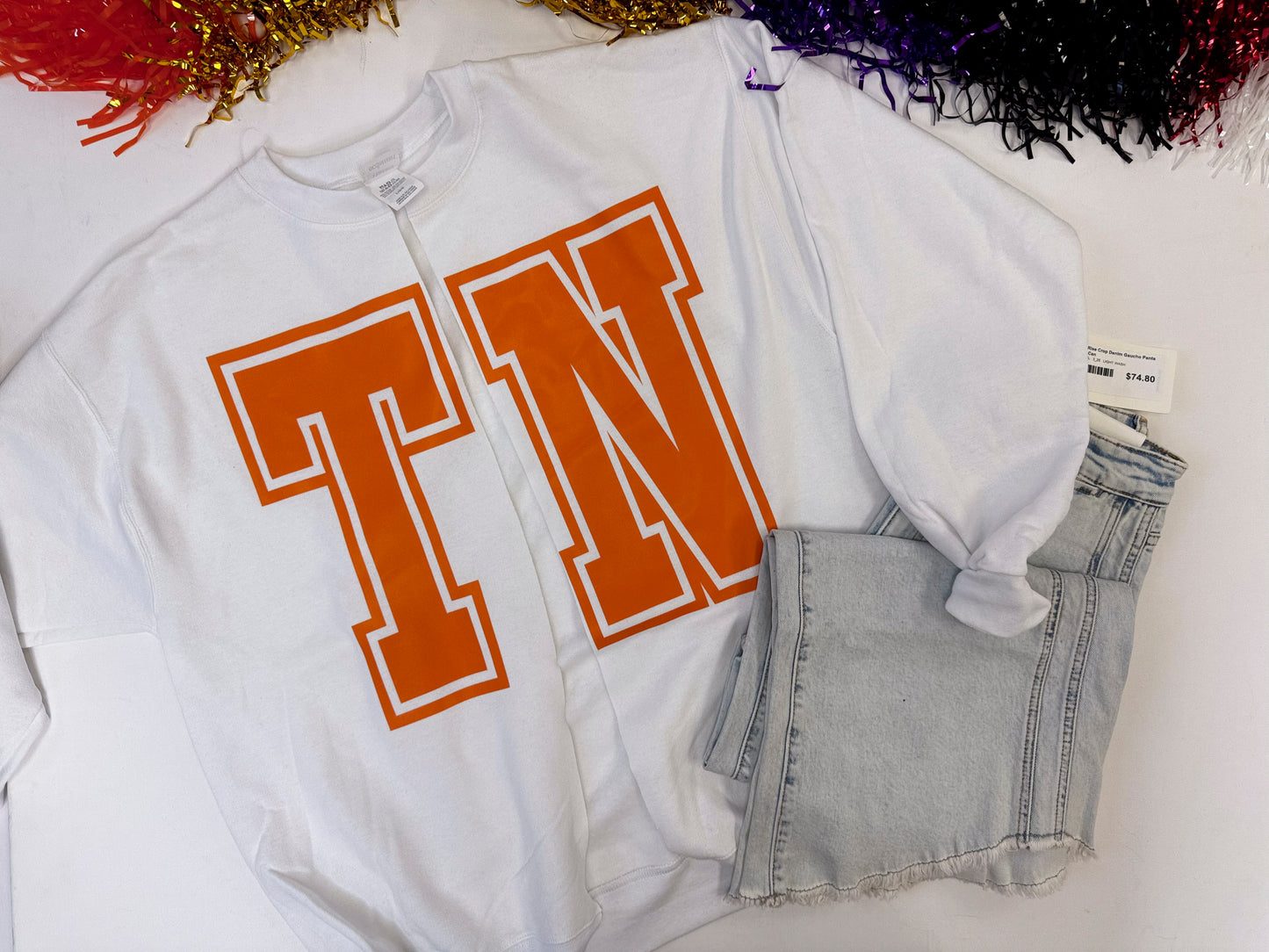 TN State Hand Cut Sweatshirt Cardigan