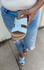 Bonny Lt Blue Denim Wedge | Corkys - Final Sale