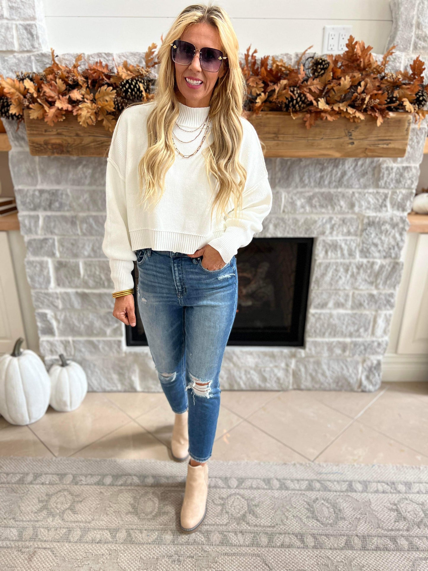 Stretch Super High Rise Mom Denim Jean - Mica* - Final Sale