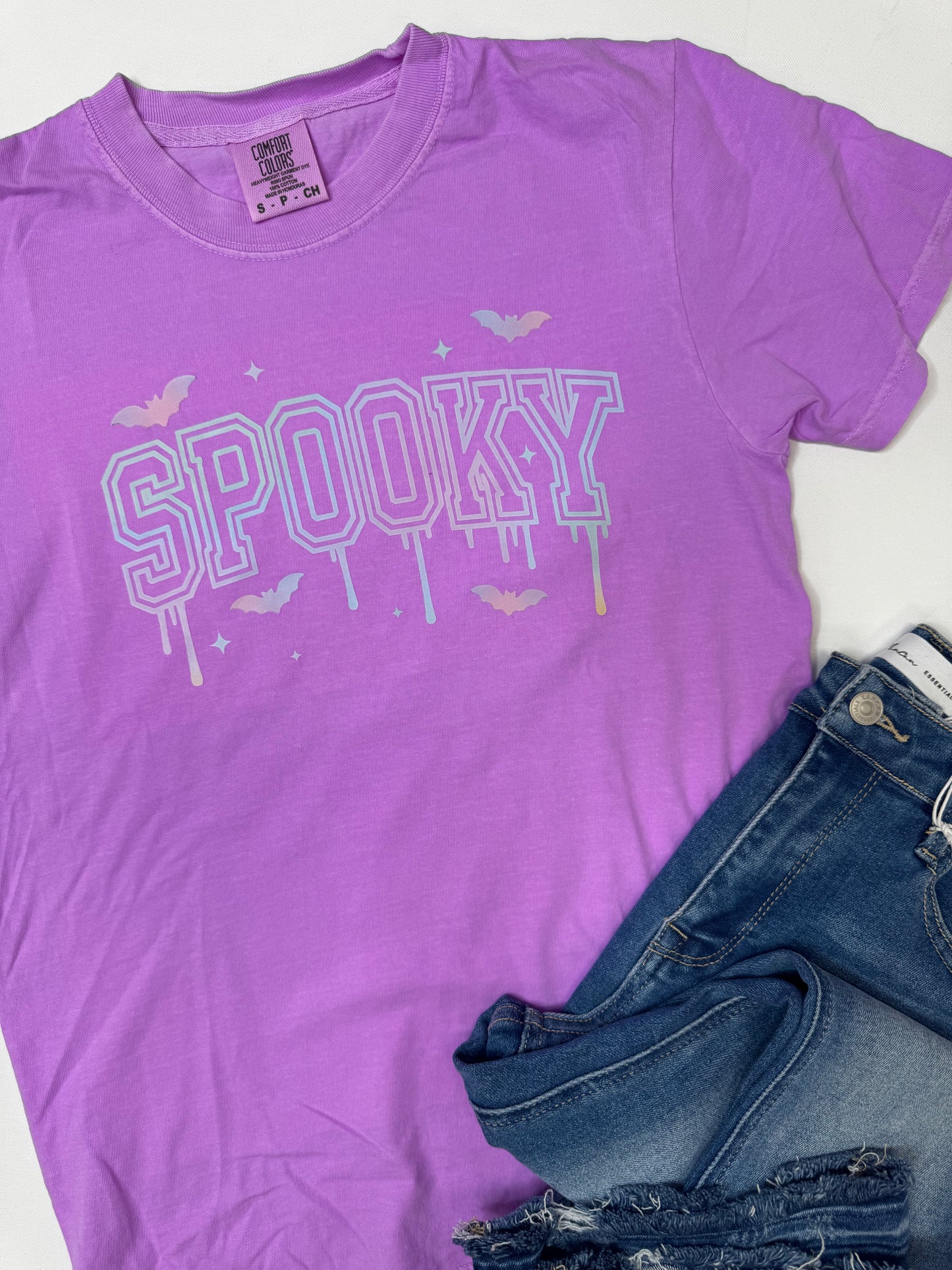 Iridescent Spooky Garment Graphic T-shirt