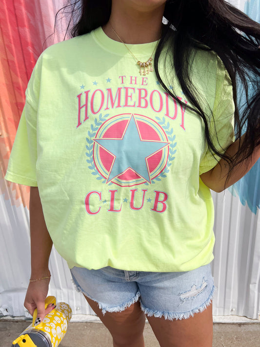 Homebody Club Garment Dyed Graphic T-shirt - Final Sale