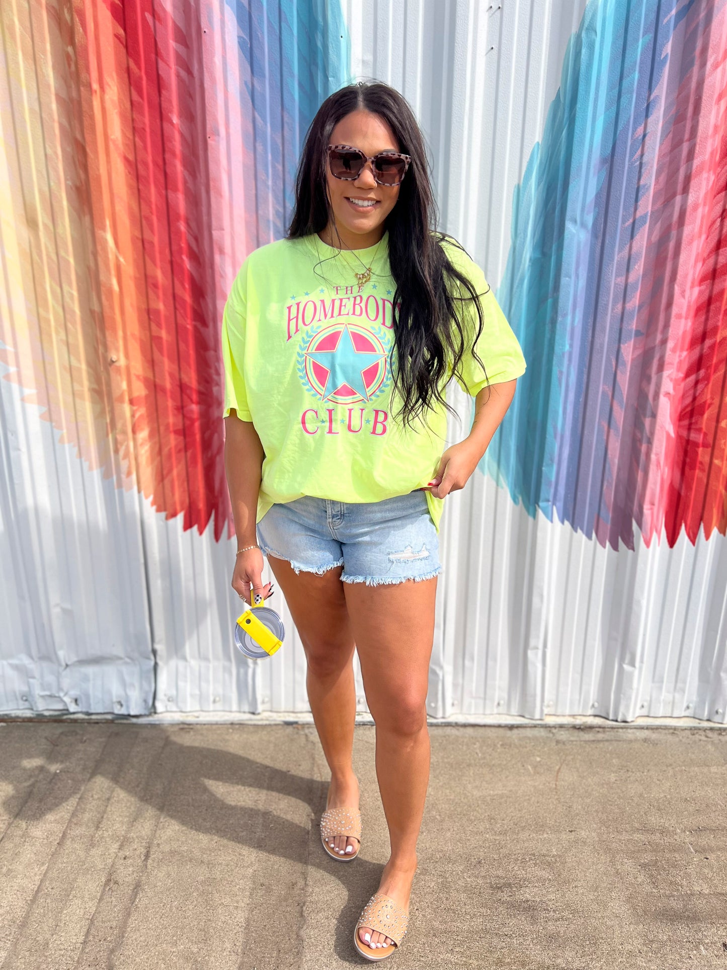 Homebody Club Garment Dyed Graphic T-shirt - Final Sale