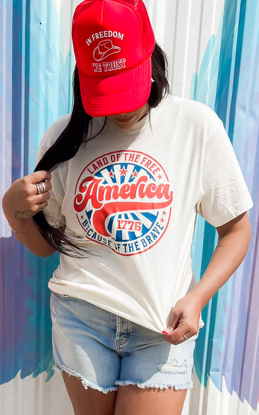 Land of the Free Graphic T-shirt - Final Sale