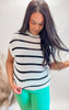 Boardwalk Babe Striped Sleeveless Top - Final Sale