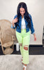 Mica Melon Super High Rise Dad Denim Jean - Final Sale