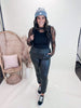 Faux Leather Joggers - Final Sale