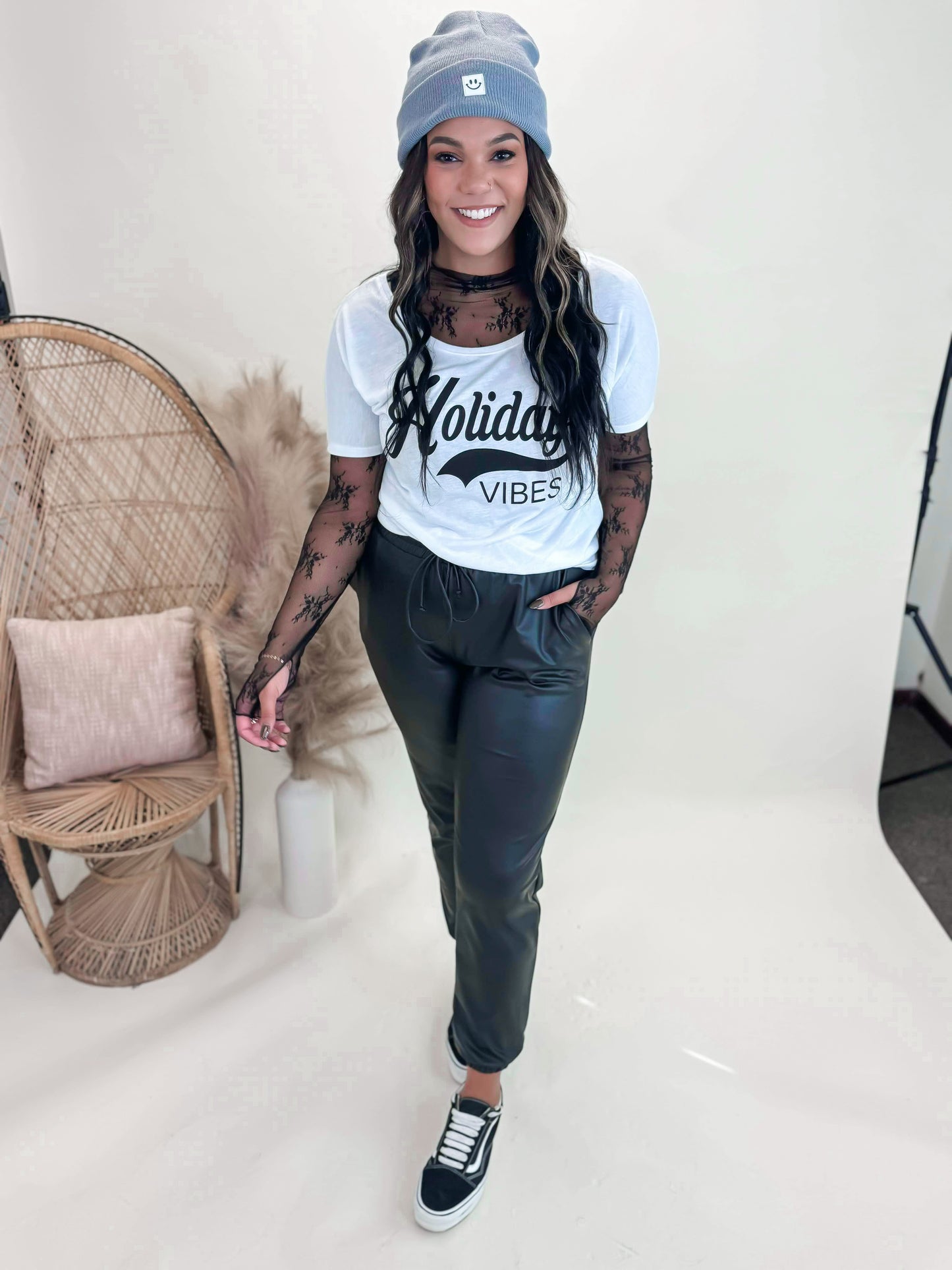 Faux Leather Joggers - Final Sale