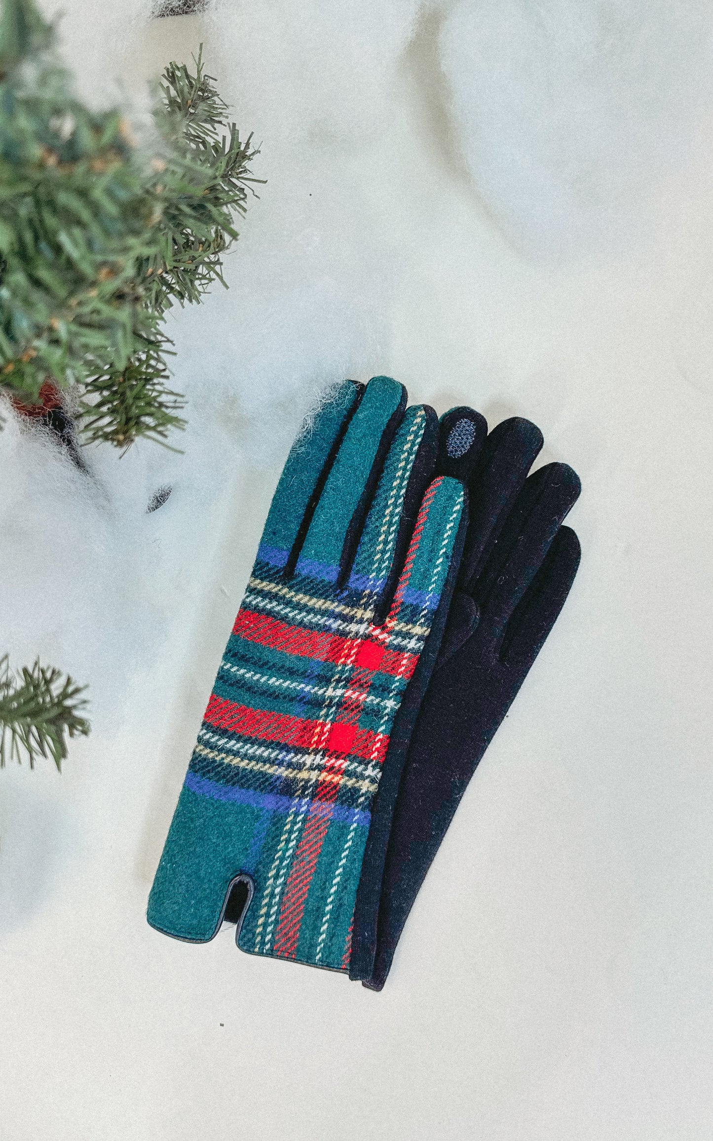 Symmetrical Plaidberry Gloves - Final Sale