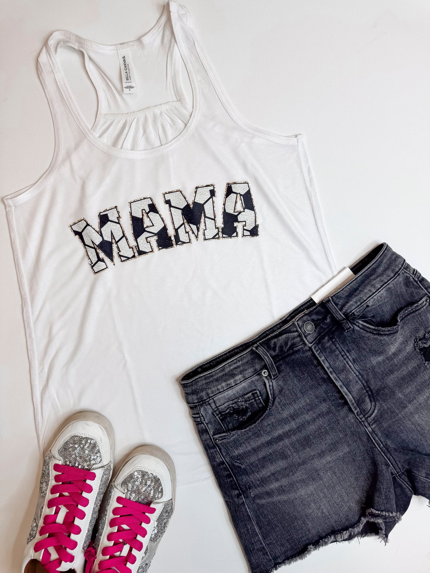 Soccer Mom Graphic Racerback Tank Top