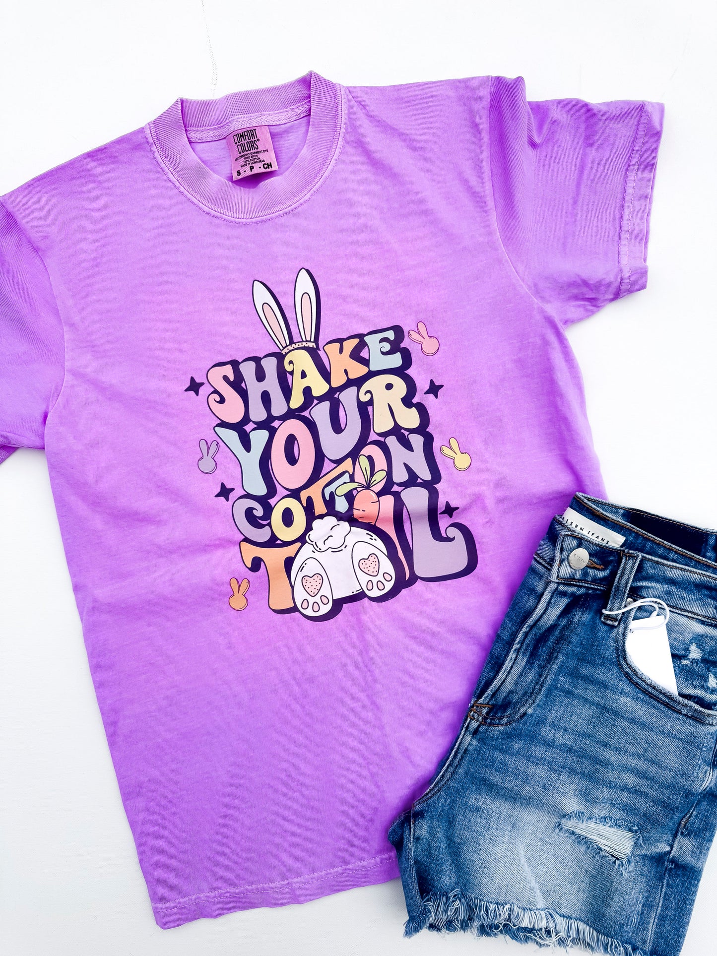 Shake Your Cottontail Garment Dyed Graphic T-shirt - Final Sale
