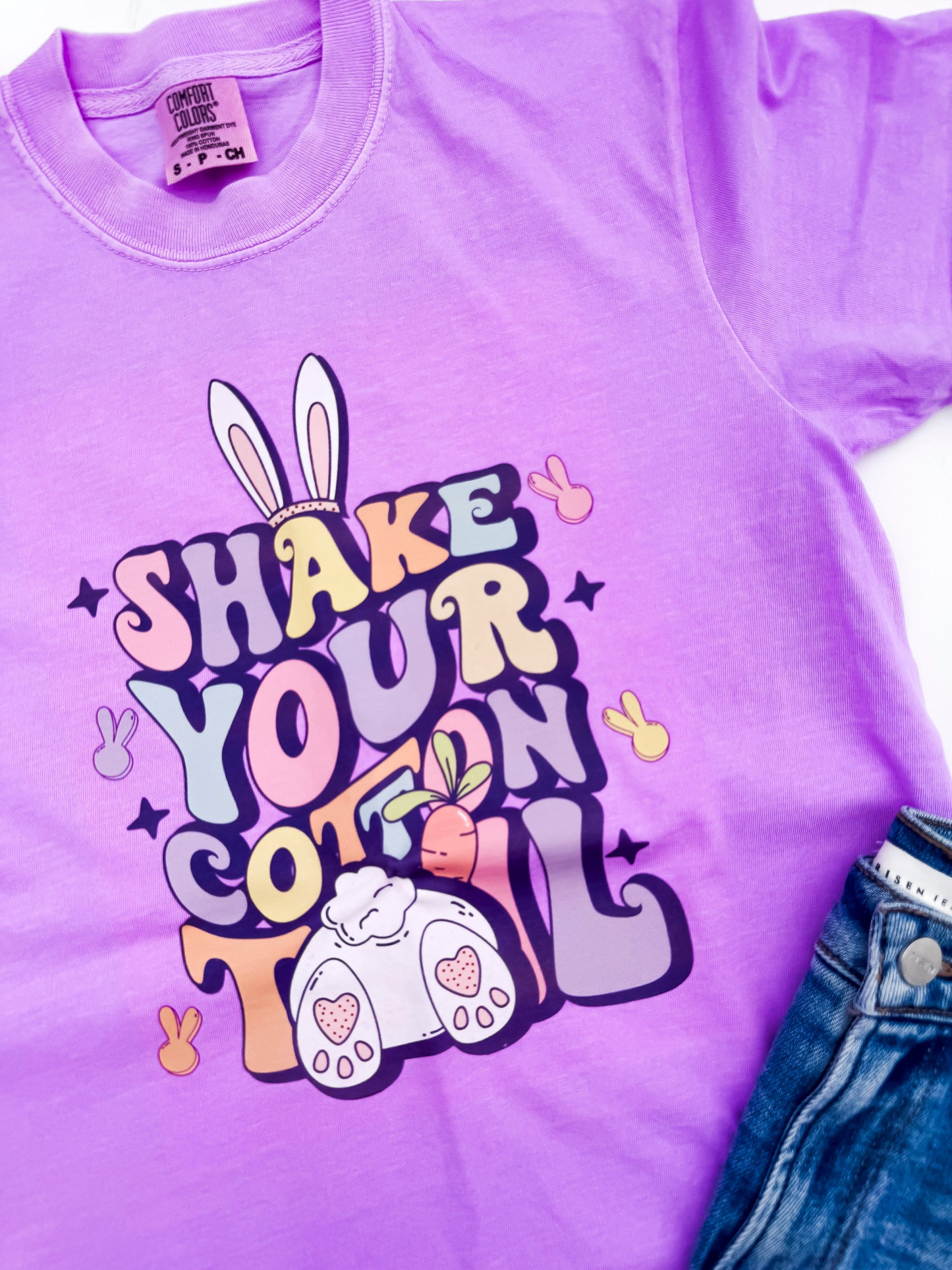Shake Your Cottontail Garment Dyed Graphic T-shirt - Final Sale