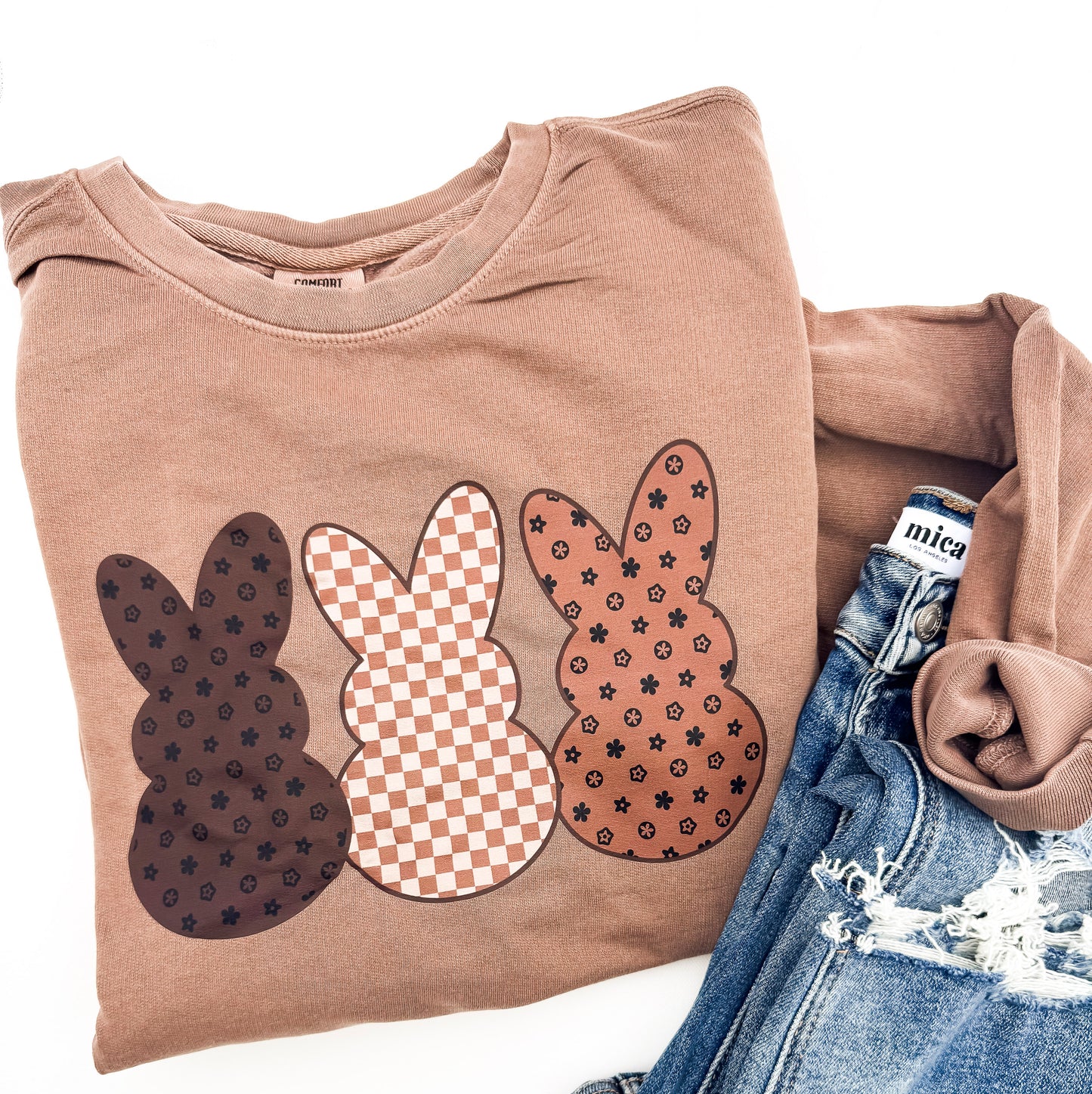 Boujee Peeps Garment Dyed Sweatshirt | Comfort Wash