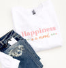 Happiness is A Mood Graphic Crewneck Sweatshirt