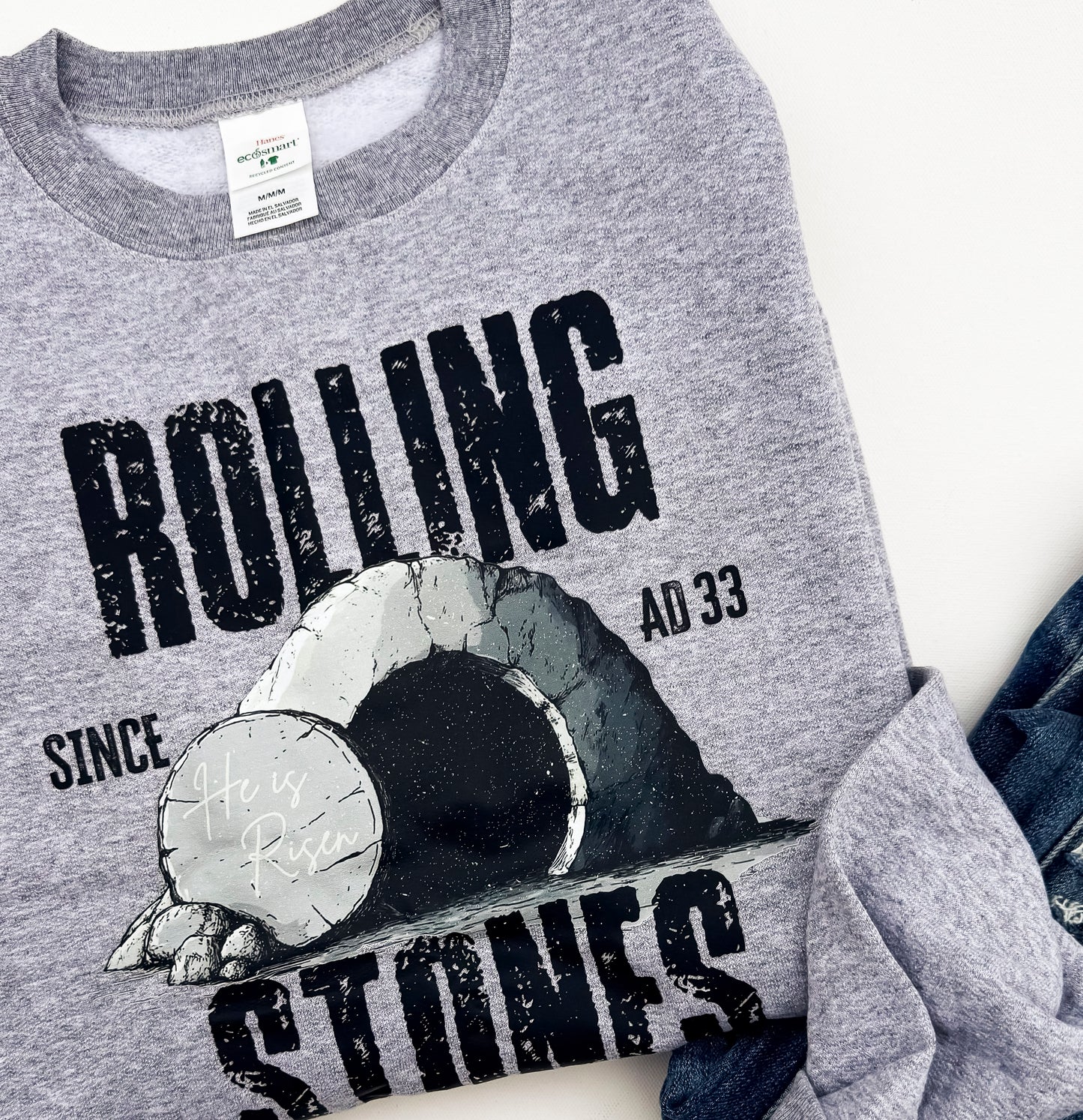 Rolling Since Stones Graphic Crewneck Sweatshirt - Final Sale
